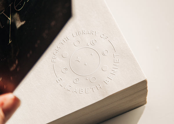 Embosser with Moon Phases for Book Plate