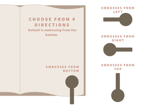 Library Book Plate Embosser with Moon Phases