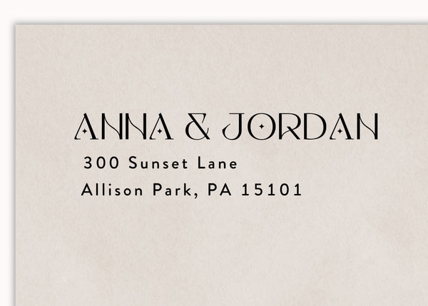 Elegant Return Address Stamp