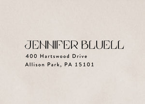 Elegant Return Address Stamp
