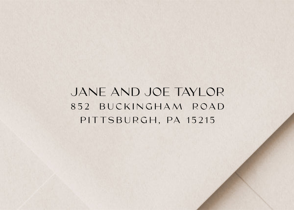 Bold Return Address Stamp