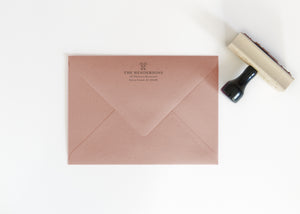 Seahorse Return Address Stamp - Ocean Theme